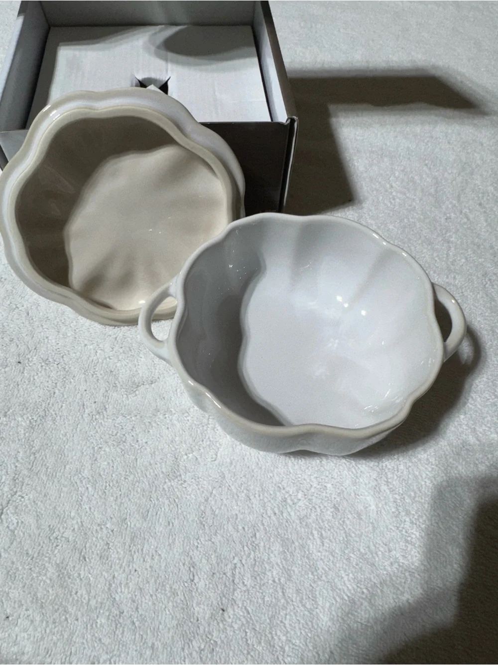 Staub Cream Pumpkin-Shaped Enameled Cast Iron Cocotte